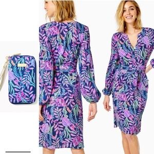 Lilly Pulitzer Kierna Dress with Matching Wristlet XS You’ve Been Spotted